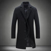 2021 Autumn And Winter New Mens Solid Color Casual Business Woolen Coats